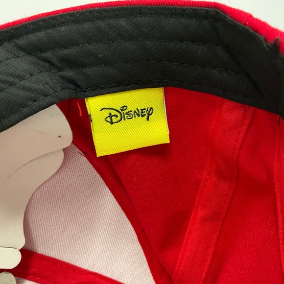 Red Minnie "Embroidery" Mouse Disney Cap/Hat  Signature Ears & Bow hook & loop - Picture 4 of 6